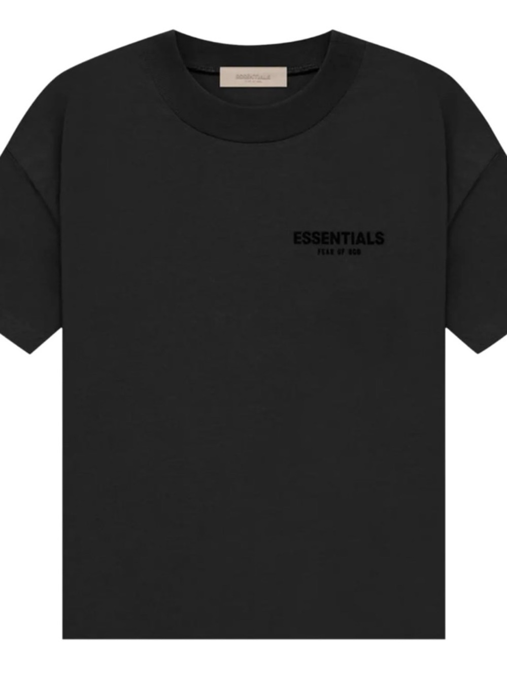 Fear of God ESSENTIALS Black Logo Tee